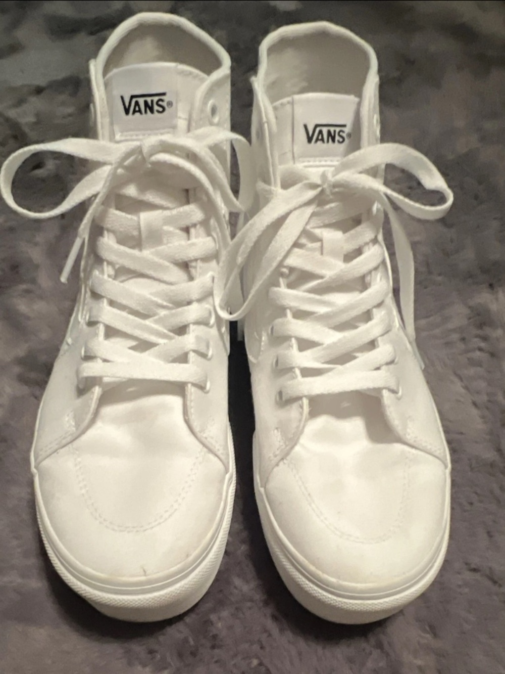 VANS white High top Woman’s shoes